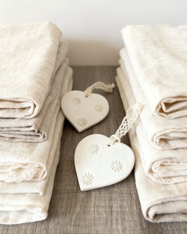 Cœur céramique pour parfumer linge naturellement par Gana